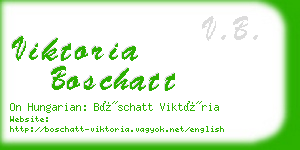 viktoria boschatt business card